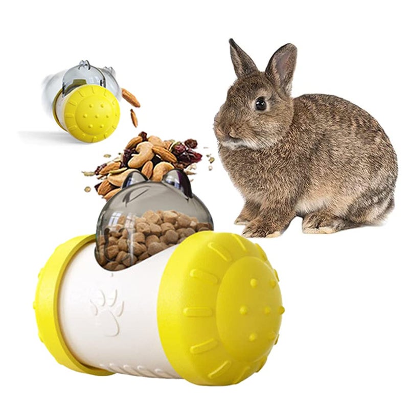 Dbeans Flourithing Rabbit Interactive Treat Ball, Guine Pig Interactive Toy and Meal Dispenser, Helps regulate pet gastrointestinal problems, Improve Digestion and Fight Obesity, Can Use with Food or Treats - Image 1